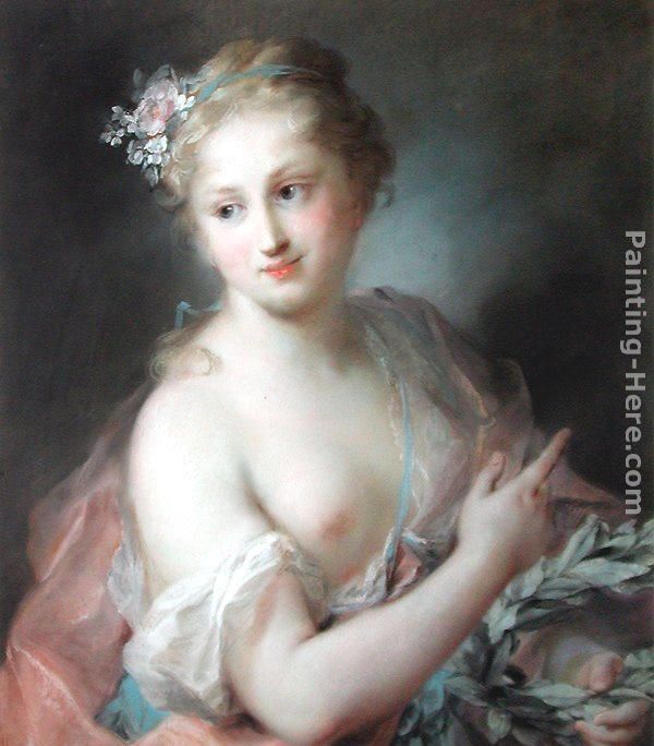 Nymph from Apollo's Retinue painting - Rosalba Carriera Nymph from Apollo's Retinue art painting